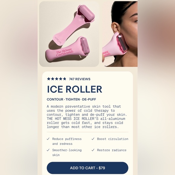 The Skinny Confidential Ice Roller + Sleeping Bag - Picture 3 of 4